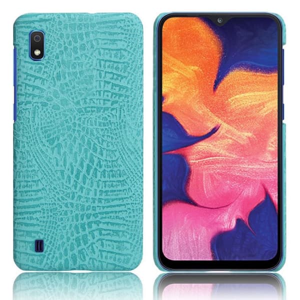 Croco Samsung Galaxy A10 cover - Cyan Green