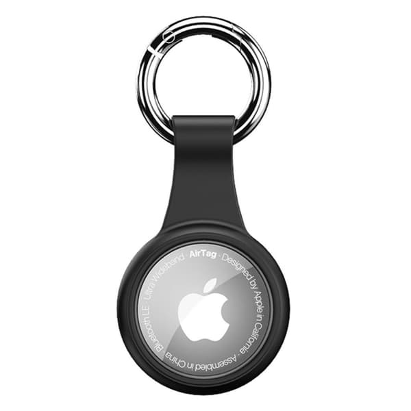 AirTags enkle TPU-silikoneovertræk - Sort / Cirkel Black