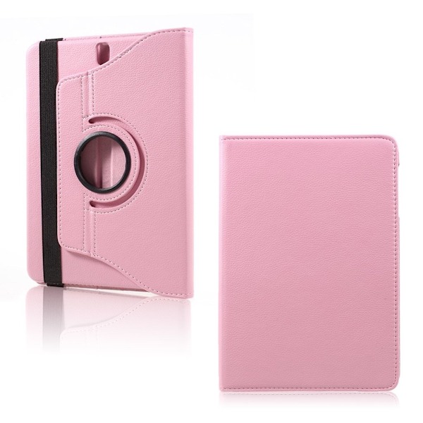Samsung Galaxy Tab S3 roterbart stativ läderfodral - Rosa Rosa
