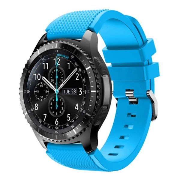 Samsung Gear S3 trendig silikon klockarmband - Blå Blå