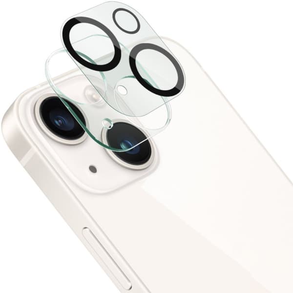 IMAK kameraskydd i glas med linsskydd i akryl för iPhone 14 Transparent