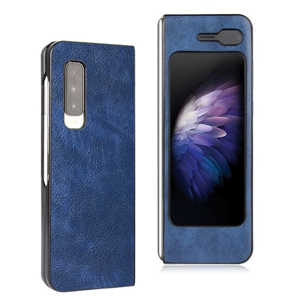 Croco Samsung Galaxy Fold / Samsung Galaxy Fold 5G kotelot - Sininen Blue