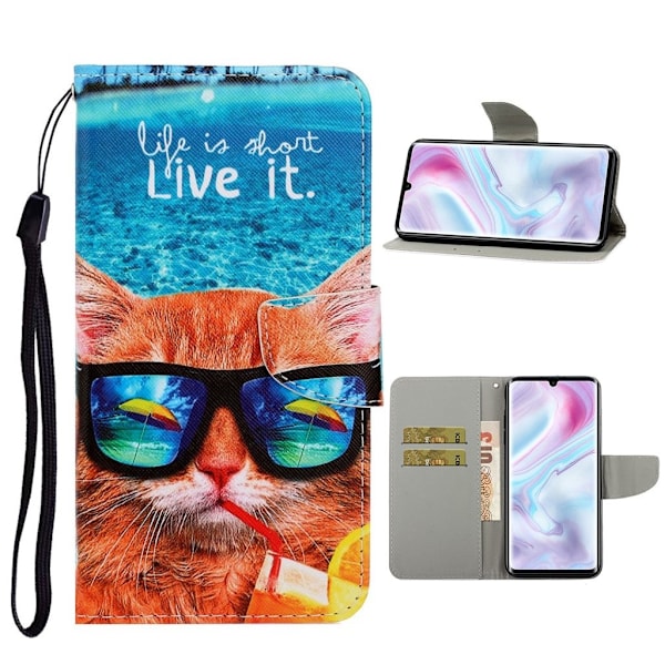 Wonderland Samsung Galaxy A31 kotelot - Kissa lasit Green