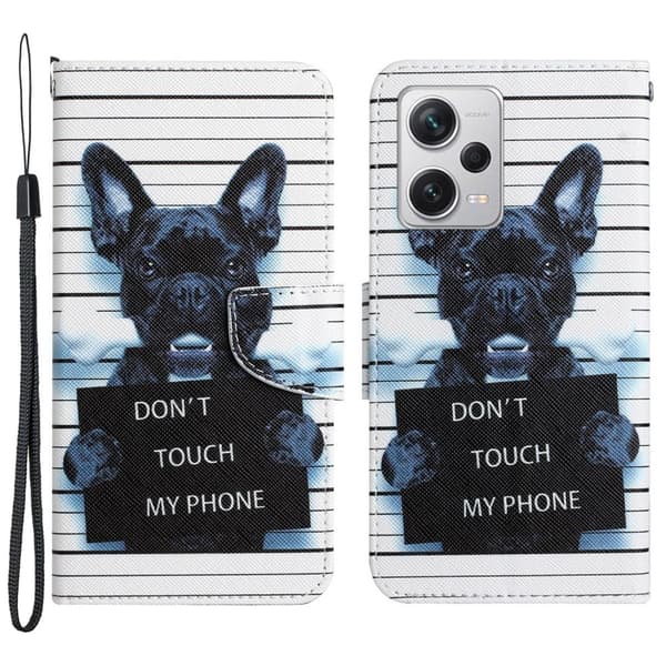 Wonderland Xiaomi Poco X5 Pro / Redmi Note 12 Pro / 12 Pro Speed Flippetui - Hund Black