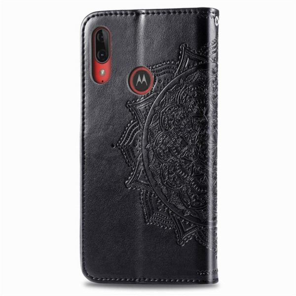 Mandala Motorola Moto E6 Plus etui - Sort Black