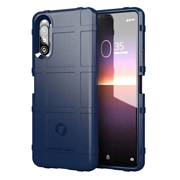 Rugged Shield Sony Xperia 10 II deksel - Blå Blue