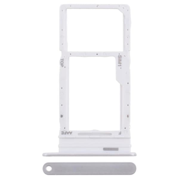 Samsung Galaxy A16 4G A165 OEM SIM Card and SD Card Tray Holder Replacement Part (Without Logo) - Silver Silver grey