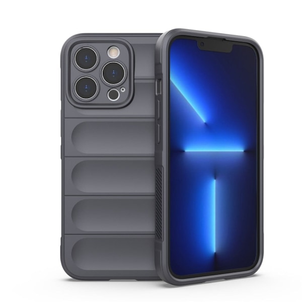 Mjukt greppformat iPhone 13 Pro skal - Silver/Grå Silvergrå
