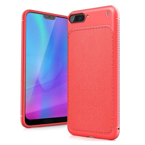 IVSO Gentry Series Huawei Honor 10 mobilskal TPU och PU läder material värmeavledande - Röd Röd