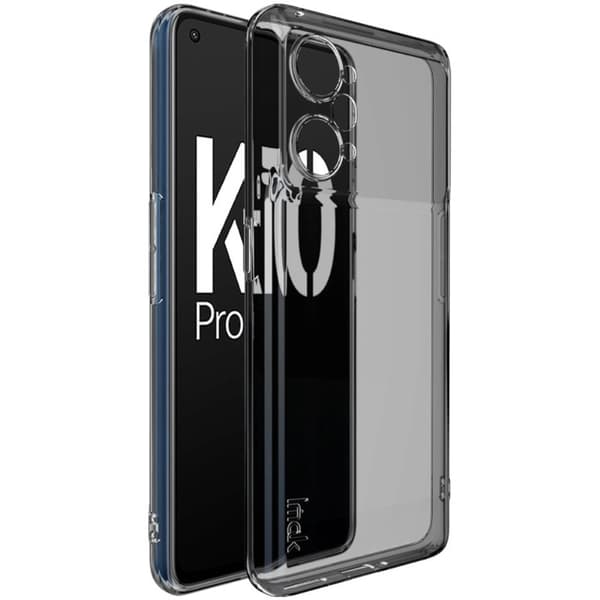Imak UX-5 Cover til Oppo K10 Pro - Gennemsigtig Sort Transparent
