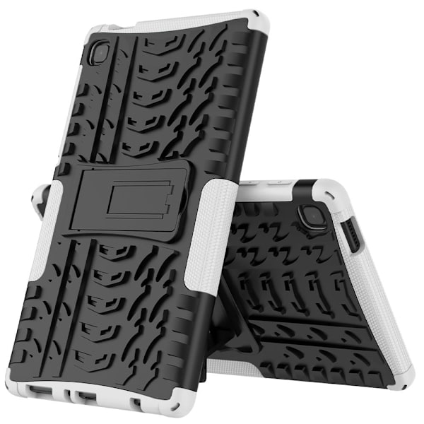 Dekkmønstret kickstand-etui for Samsung Galaxy Tab A7 Lite - Hvit White