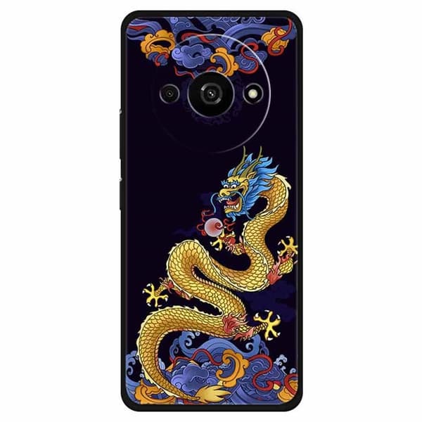 Imagine Xiaomi Redmi A3 / Xiaomi Poco C61 kotelot - Vauras Loong Blue