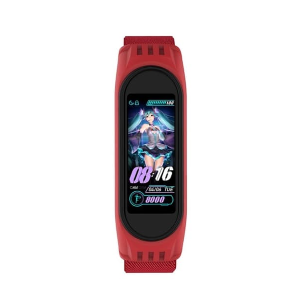 Xiaomi Mi Smart Band 6 / 5 nylon urrem - Rød Red