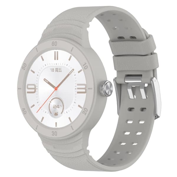 Huawei Watch GT Cyber klockarmband i silikon - Ljusgrå Silvergrå