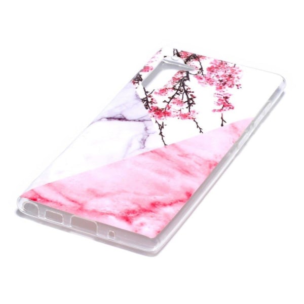 Marble Samsung Galaxy Note 10 kuoret - Kukkainen marmori Multicolor
