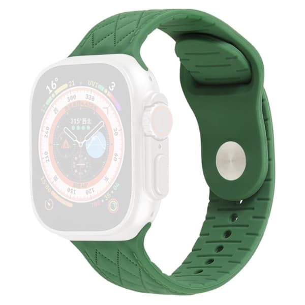 Apple Watch Series 9 41mm tekstureret silikonerem - Militærgrøn Green