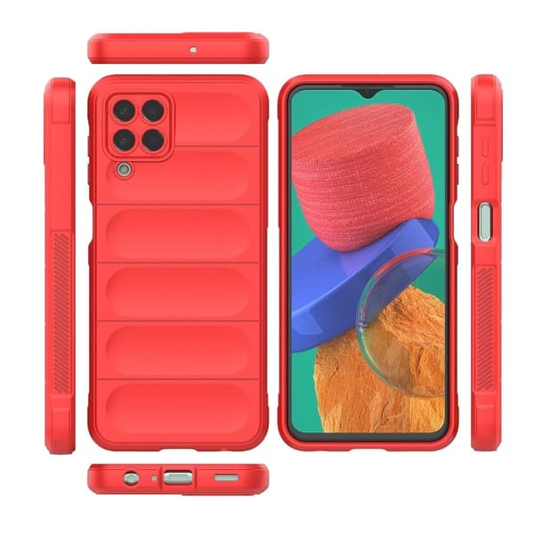 Mjukt greppformat Samsung Galaxy M33 5G skal - Röd Röd