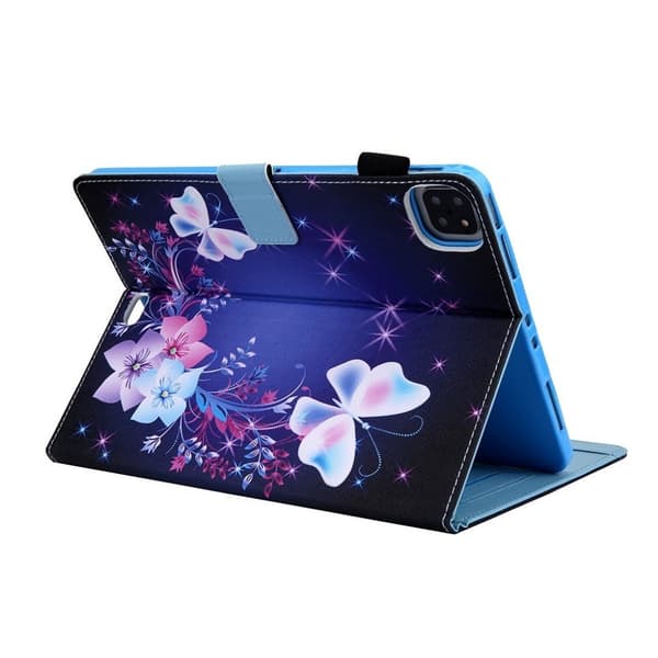 iPad Air (2020) / Pro 11 inch (2020) mønster læder etui - blomster / sommerfugl Blue