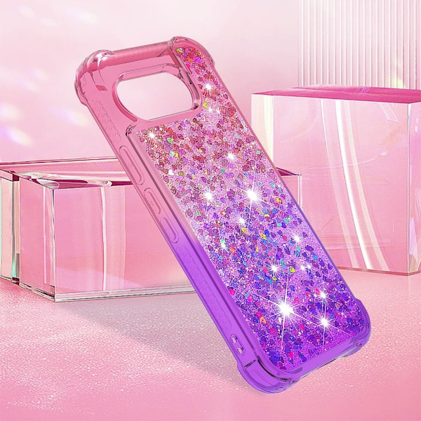 Princess Google Pixel 9a deksel - Rosa + Lilla Purple