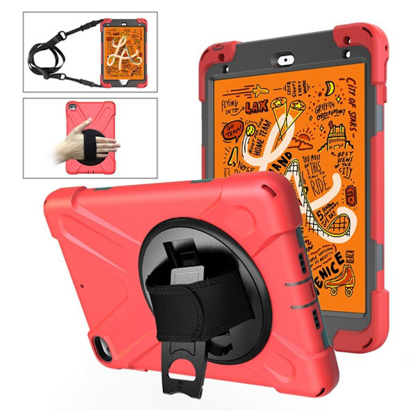 iPad Mini (2019) X-Shape silikonikotelo - Punainen Red