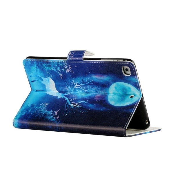 iPad Mini (2019) pattern leather flip case - Elk and Moon Blue