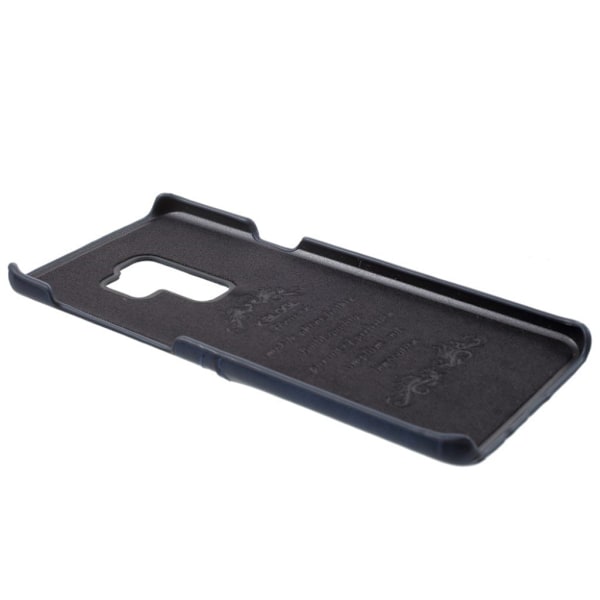 Samsung Galaxy S9 Plus PU læder etui - Mørkeblå Blue