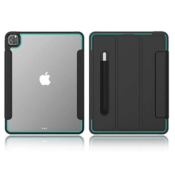 iPad Pro 12.9 inch (2020) elegant tri-fold etui - sort / babyblå Black