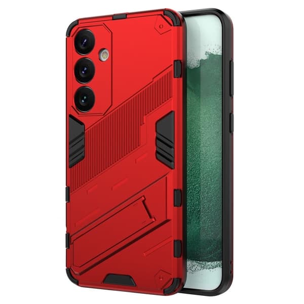 Iskunkestävä hybridisuoja modernilla kosketuksella Samsung Galaxy S24 Plus - Punainen Red