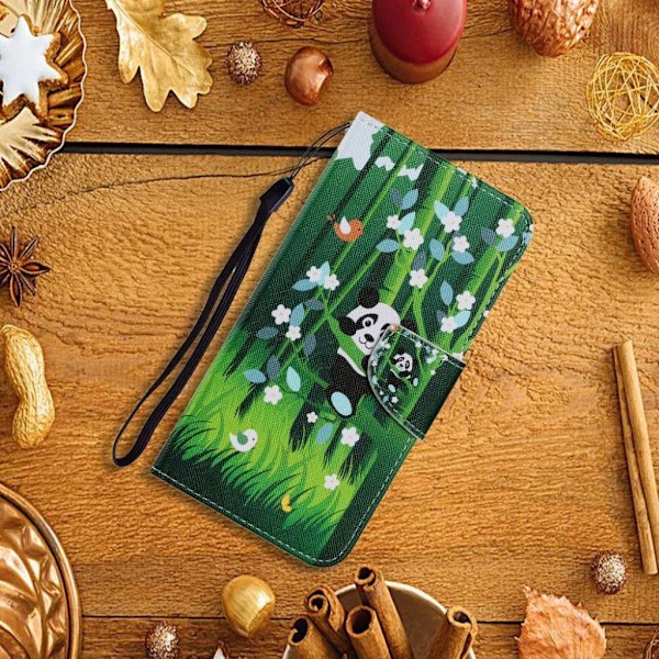 Wonderland Samsung Galaxy A21s Flippetui - Panda Green