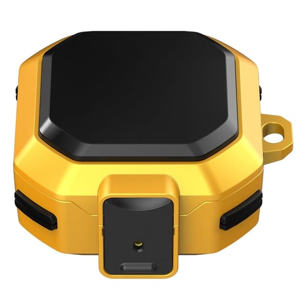 Samsung Galaxy Buds2 / Live / Pro cool design skyddsfodral med spänne - Gul / Svart Gul