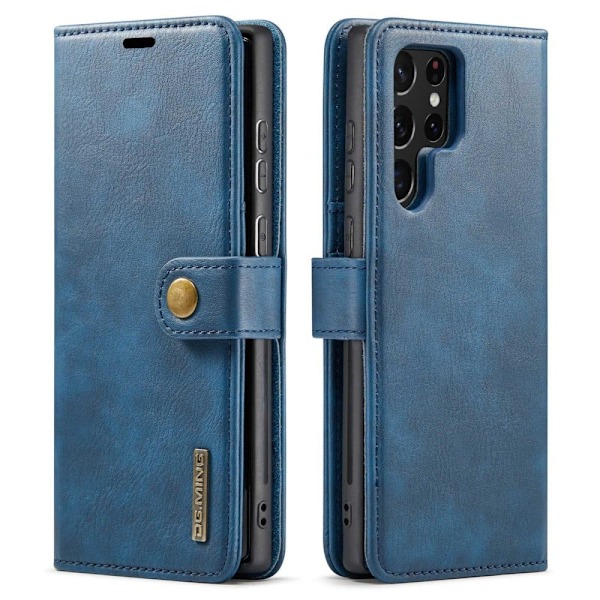 DG.Ming Samsung Galaxy S23 Ultra 2-in-1 Pung Etui - Blå Blue