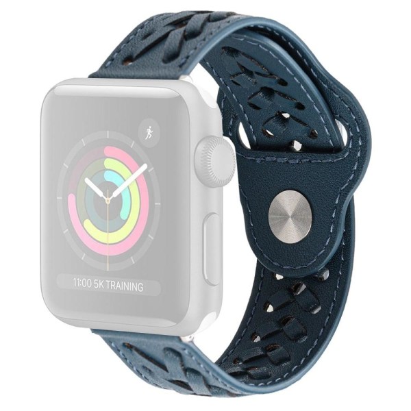 Apple Watch Series 8 (45mm) / Watch Ultra V-formet flettet urrem Blue