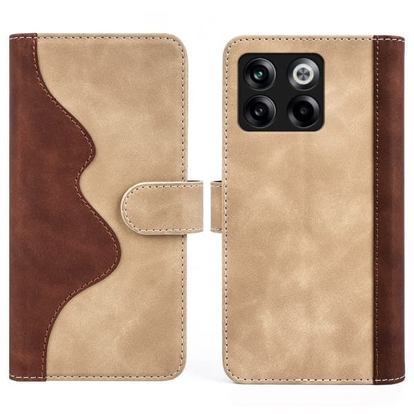 Tofarget lærdeksel for OnePlus Ace Pro / OnePlus 10T - Gul Yellow