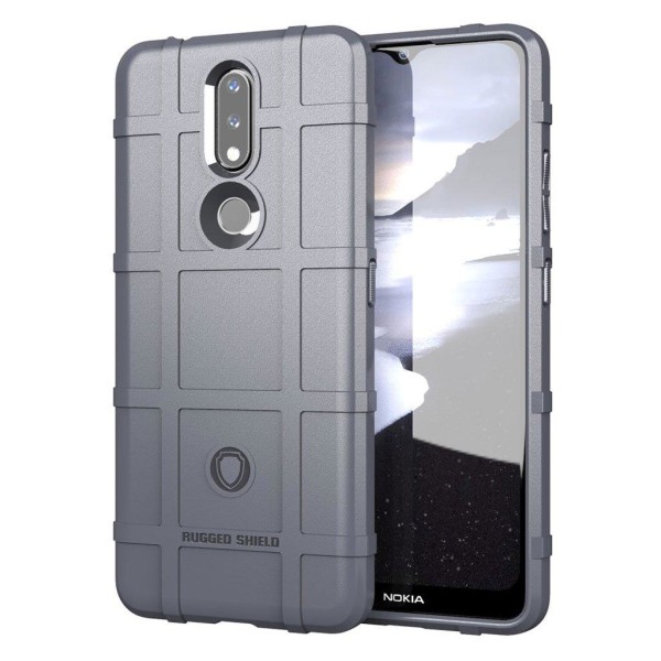 Rugged Shield Nokia 2.4 kotelot - Harmaa Silver grey