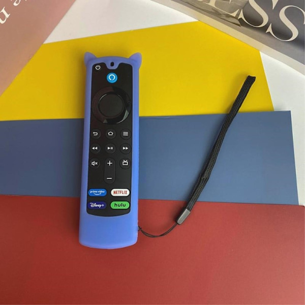 Amazon Fire TV Stick 4K (3:e) Y26 silikonöverdrag för handkontroll - Lysande Blå Blå