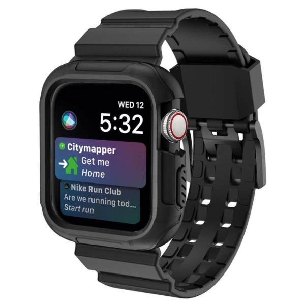Apple Watch Series 4 40mm silicone watch band - Black Svart