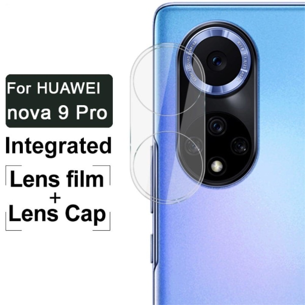 IMAK Huawei Nova 9 Pro / Honor 50 Pro HD karkaistua lasia kameran linssin suojus + linssin suojus Transparent