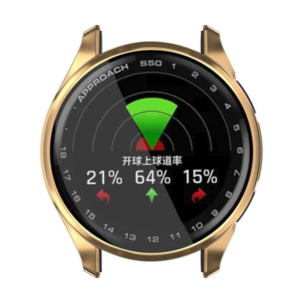 Garmin Approach S50 Klockfodral Galvaniserat heltäckande flexibelt skydd - Roséguld Rosa