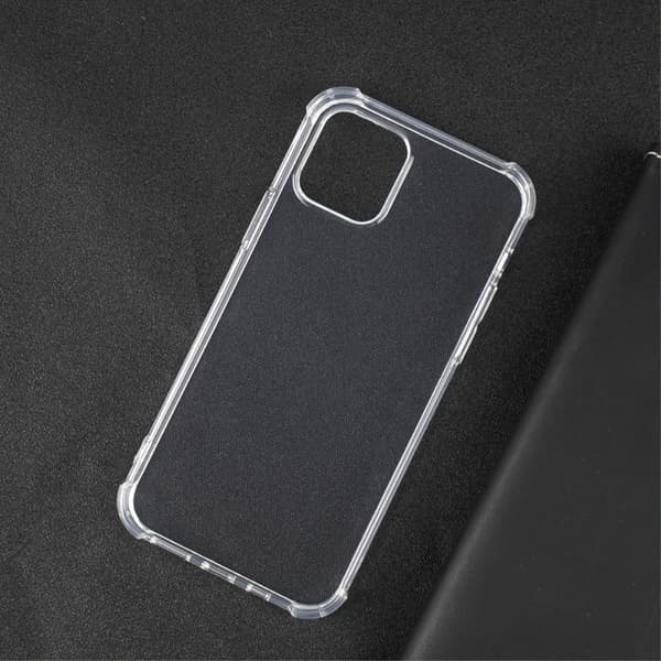 iPhone 15 Clear Flexible Phone Case Stødsikkert cover med beskyttelse i fire hjørner Transparent