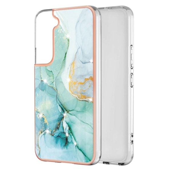 Marmormotiv Samsung Galaxy S22 skal - Grön Marmor Dimma Grön
