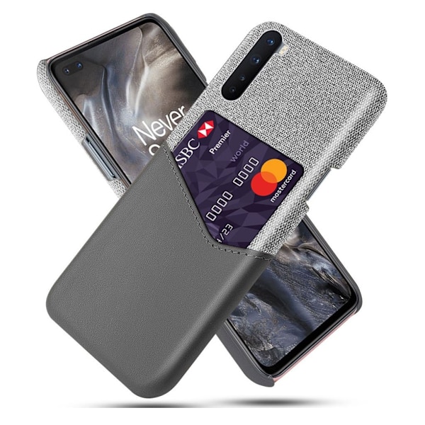 Bofink OnePlus Nord Card kuoret - Harmaa Silver grey
