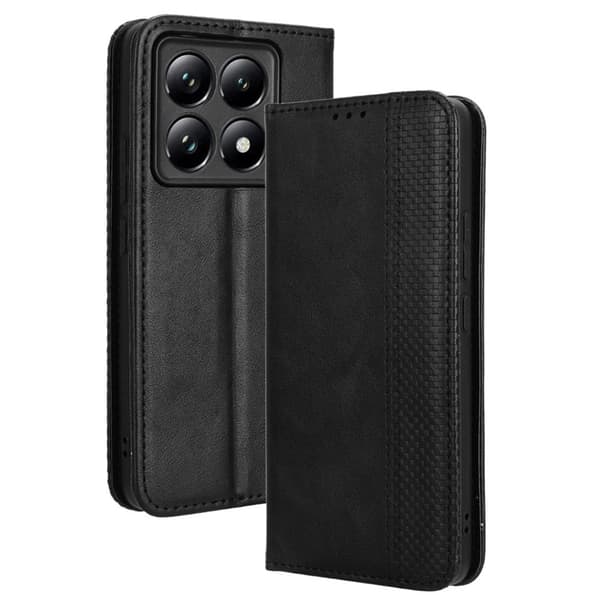 Bofink Vintage Xiaomi 14T Pro læderetui - Sort Black