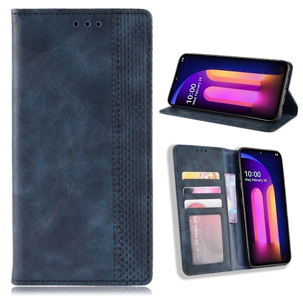 Bofink Vintage LG V60 ThinQ 5G kotelot - Sininen Blue