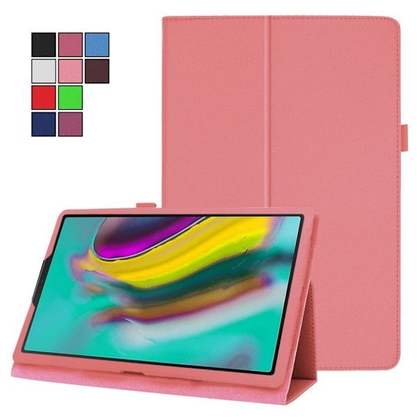 Samsung Galaxy Tab A 10.1 (2019) litchi läderfodral - Rosa Rosa