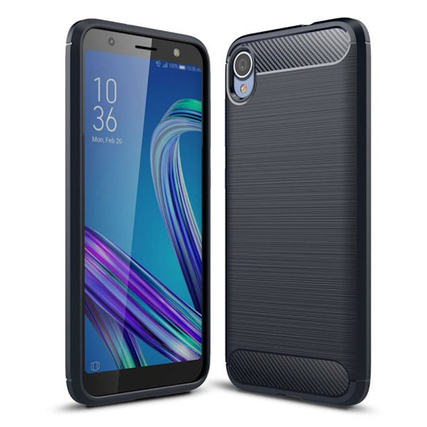 Carbon Flex ASUS Zenfone Live L1 deksel - Mørke blå Blue