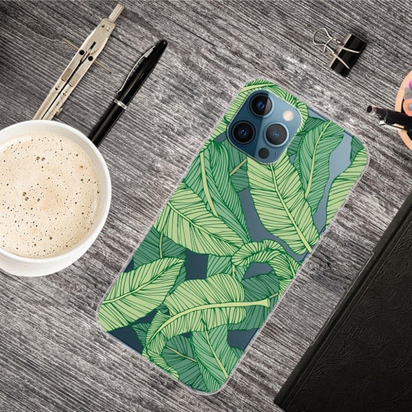 Deco iPhone 13 Pro Suojakotelo - Leaves Green