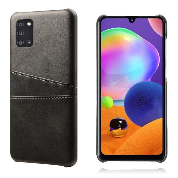 Dual Card etui - Samsung Galaxy A31 - Sort Black