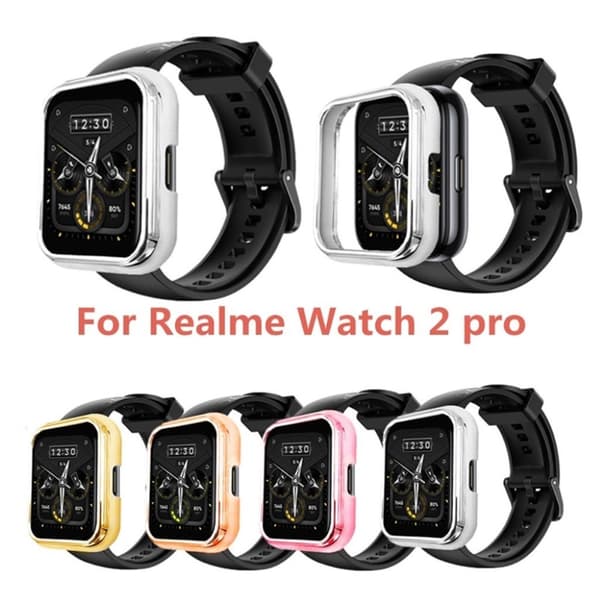 Realme Watch 2 Pro skinnende ramme - Lyserød Rose Pink