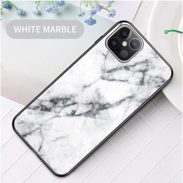 Fantasy Marble iPhone 12 Pro Max cover - Hvid White