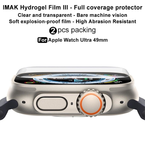 2Pcs IMAK Huawei Watch GT 2 Pro HD screen protector Transparent